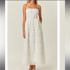 Endless Rose White Lace Dress
